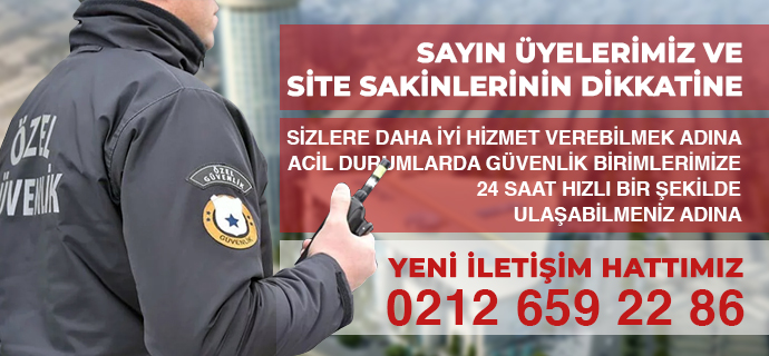 İSTOÇ GÜVENLİK BİRİMLERİ YENİ İLETİŞİM HATTIMIZ