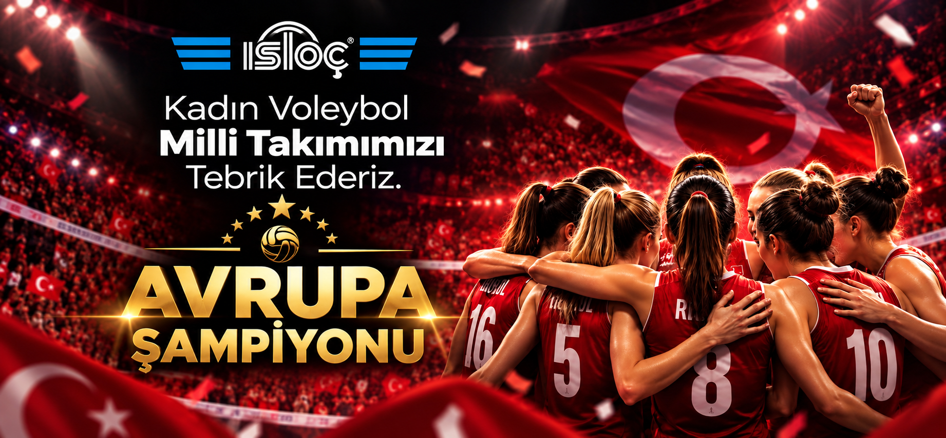 Avrupa Şampiyonu Kadın Voleybol Takımımızı Tebrik Ederiz